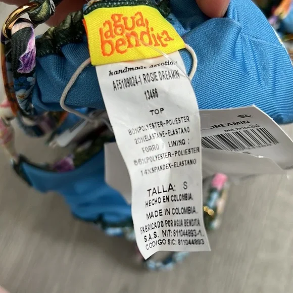 Agua Bendita Rose Dreamin Bikini Top - Picture 7 of 7